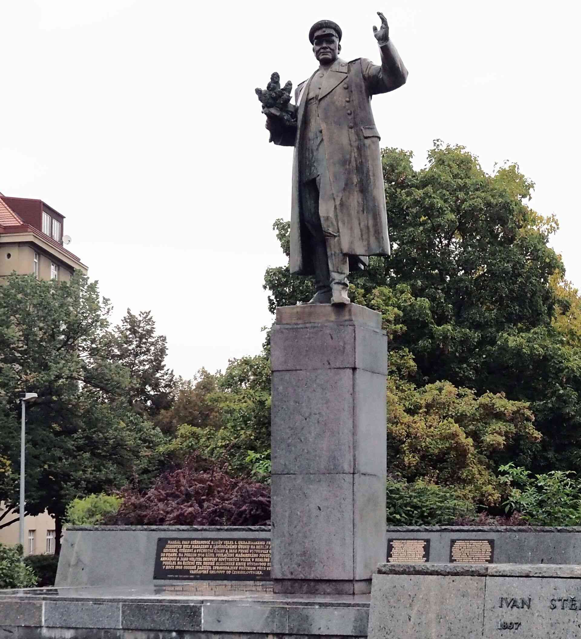 Памятник Ивану Коневу в Праге
